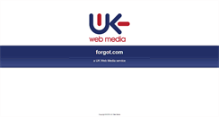 Desktop Screenshot of forgot.com